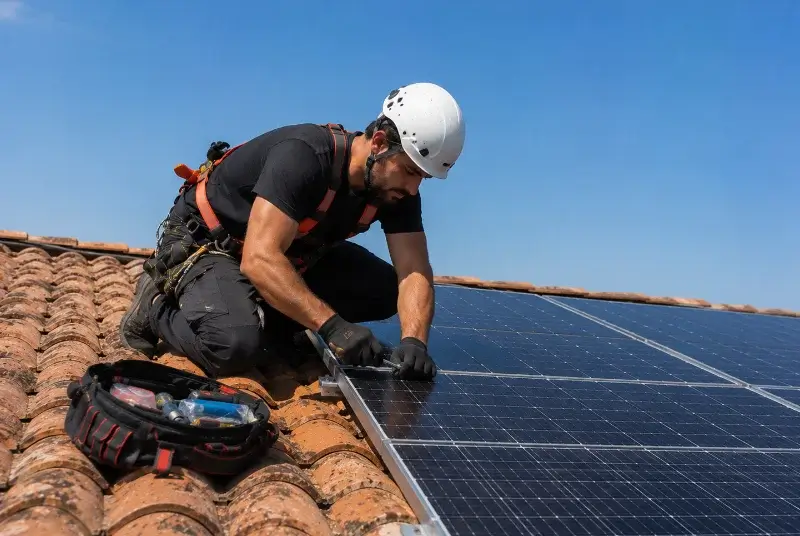 Maintenance et monitoring de panneaux solaires à Moulon