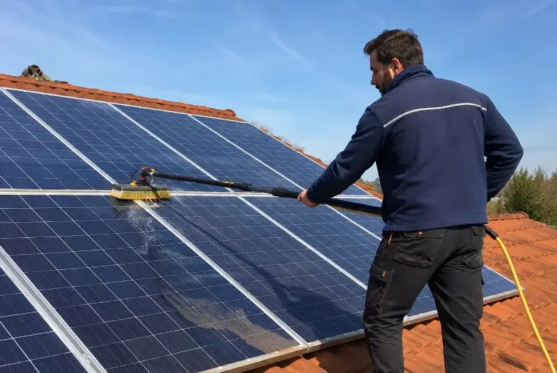 Nettoyage et entretien de panneaux solaires à Moulon